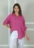 Camisa Clássica Linho Italiano Magenta