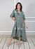 Chemise Tati Linho Italiano Verde Militar