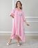 Chemise Melanie Linho Italiano Rosa Chiclete 