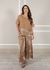 Conjunto Eva Linho Italiano Caramelo