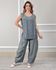 Conjunto Cora Linho Italiano Chumbo 