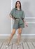 Conjunto Marcela Linho Italiano Verde Militar
