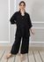 Conjunto Antonia Linho Italiano Preto