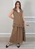 Conjunto Solange Linho Italiano Caramelo