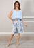 Conjunto Livia Linho Italiano Azul Bebe