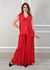 Conjunto Manuela Linho Italiano Vermelho