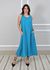 Vestido Eliane Linho Italiano Petróleo