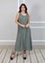 Vestido Eliane Linho Italiano Verde Militar