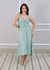 Vestido Barbara Linho Italiano Verde Água