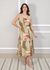 Vestido Mármore Seda Italiana Militar