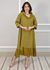 Vestido Leticia Linho Italiano Verde Pistache .