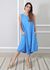 Vestido Analu Linho Italiano Azul Royal