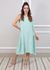 Vestido Lavinia Linho Italiano Verde Àgua