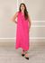 Vestido Luana Linho Italiano Pink