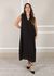 Vestido Luana Linho Italiano Preto