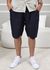 Bermuda Masculina Benício Linho Italiano Azul Marinho