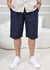 Bermuda Masculina Levi Linho Italiano Azul Marinho