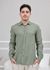 Camisa Masculina Manga Longa Samuel - Linho Italiano Verde Militar
