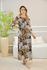 VESTIDO YASMIN SEDA MARROM