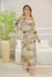 VESTIDO YASMIN SEDA BEGE