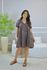 VESTIDO MIDI LUCILLE MARROM