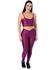 Conjunto de Academia Calça Legging 3D Cós Cruzado + Top Alça Marsala