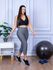 Calça Legging Suplex Corsário Cinza