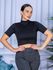 Cropped Gola Canelado Preto