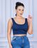 Cropped Suplex Regata Azul Marinho