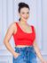 Cropped Suplex Regata Vermelho