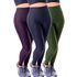 Kit 3 Calças Legging Fitness Suplex