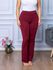 Calça Flare Feminina Boca De Sino Bailarina Cintura Alta Bordo