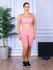 Conjunto Bermuda e Top Alça Costa Aberta Rosa 