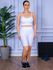 Conjunto Bermuda e Top Alça Branco