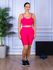 Conjunto Bermuda e Top Alça Rosa Pink