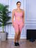 Conjunto Bermuda e Top Alça Rosa