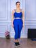 Conjunto Corsário e Top Alça Azul Royal
