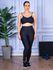 Conjunto Calça Legguing e Top Alça Costa Aberta Preto