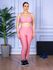 Conjunto Calça Legguing e Top Alça Costa Aberta Rosa