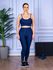 Conjunto Calça Legguing e Top Alça Azul Marinho