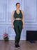 Conjunto Calça Legguing e Top Nadador Suplex Verde Militar