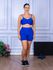 Conjunto Shorts e Top Alça Costa Aberta Suplex Azul Marinho Copia