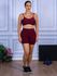 Conjunto Shorts e Top Alça Costa Aberta Suplex Bordo