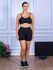 Conjunto Shorts e Top Alça Costa Aberta Suplex Preto