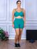 Conjunto Shorts e Top Alça Costa Aberta Suplex Verde Piscina