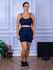 Conjunto Shorts e Top Alça Suplex Azul Marinho
