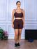 Conjunto Shorts e Top Alça Suplex Marrom