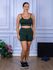 Conjunto Shorts e Top Alça Suplex Verde Militar