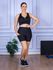 Conjunto Shorts com Bolso e Top Nadador Preto