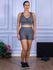 Conjunto Shorts e Top Nadador Suplex Cinza Mescla
